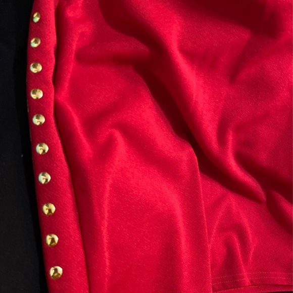 NWOT DO & BE--RED BODYCON MINI SKIRT - Picture 5 of 6